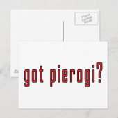 Heb je pierogi? briefkaart (Voorkant / Achterkant)