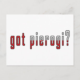 Heb je pierogi? Markering Briefkaart