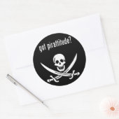 Heb je piratrie? ronde sticker (Envelop)