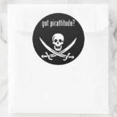 Heb je piratrie? ronde sticker (Tas)