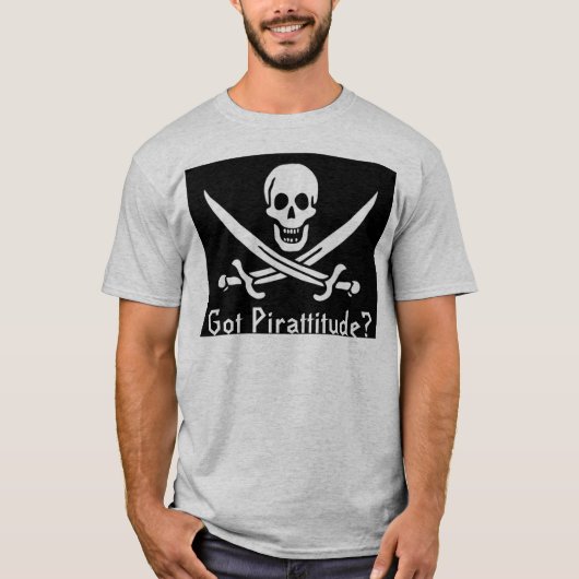 Heb je Pirattitude? T-shirt (Voorkant)