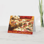 Heb je pizza? wenskaart kaart (Achterkant)