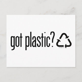 Heb je plastic? Recyclingbord Briefkaart