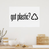 Heb je plastic? Recyclingbord Poster (Keuken)