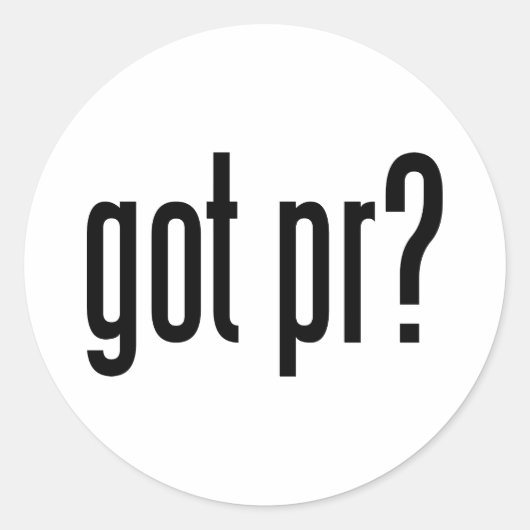 Heb je pr? ronde sticker (Voorkant)