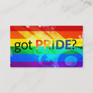 Heb je Pride? Rainbow Flag Biz-kaarten Visitekaartje