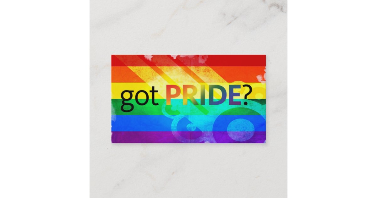 Heb je Pride? Rainbow Flag Bizkaarten Visitekaartje Zazzle.nl