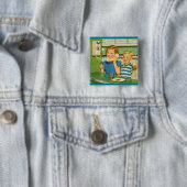 Heb je Prins Albert in een blik? Vierkante Button 5,1 Cm (In situ)