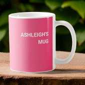 Heb je problemen? Spreadsheet ze weg roze verloop Koffiemok