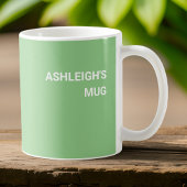 Heb je problemen? Spreadsheet ze weg Sage Green Koffiemok