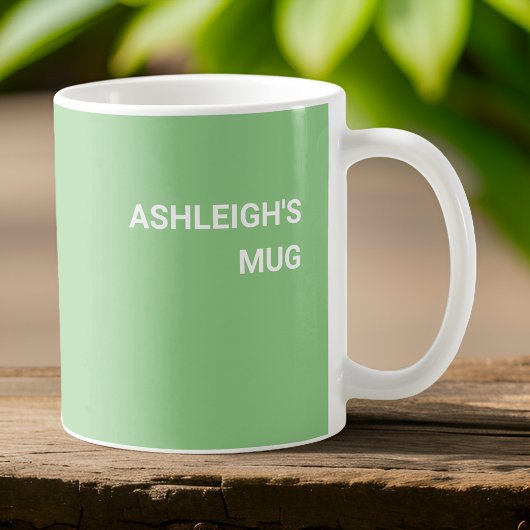 Heb je problemen? Spreadsheet ze weg Sage Green Koffiemok