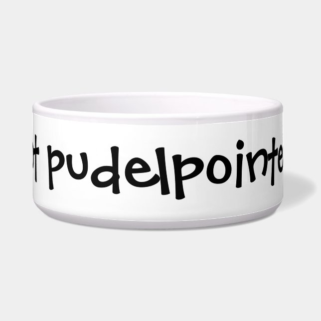"Heb je Pudelpointer?" Dog Bowl Voerbakje (Voorkant)