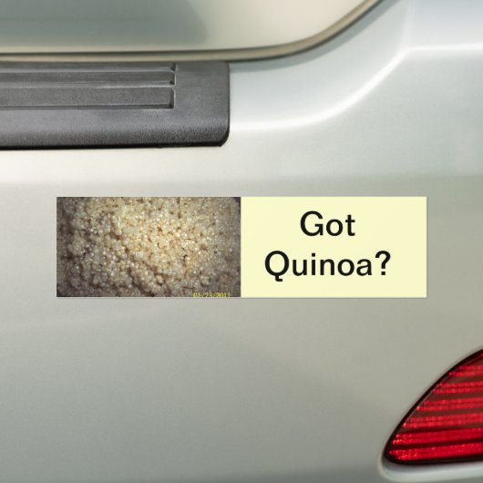 Heb je Quinoa? Bumpersticker (Op auto)