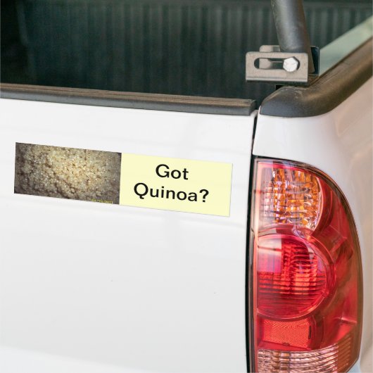 Heb je Quinoa? Bumpersticker (Op Truck)