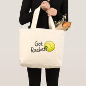 Heb je Racket? (Tennisbal) Grote Tote Bag (Voorkant (product))