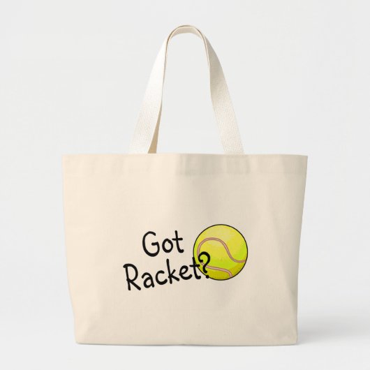 Heb je Racket? (Tennisbal) Grote Tote Bag (Voorkant)