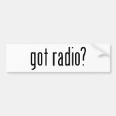 Heb je radio? bumpersticker (Voorkant)