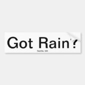 Heb je Rain? Bumpersticker (Voorkant)