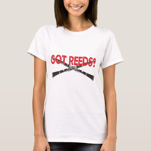 Heb je Reeds? Clarinet Style T-shirt (Voorkant)