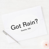 Heb je regen? ovale sticker (Envelop)