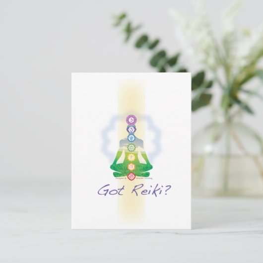 Heb je Reiki? Briefkaart (Staand voorkant)