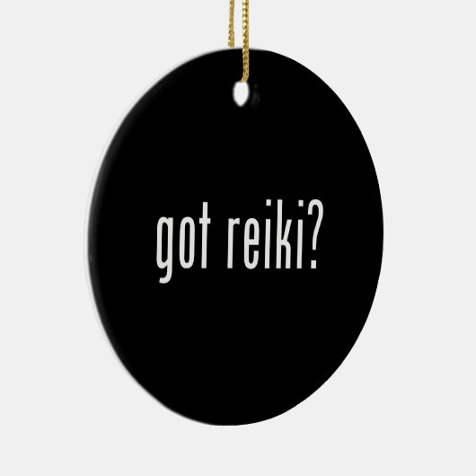 Heb je Reiki? Keramisch Ornament (Rechts)