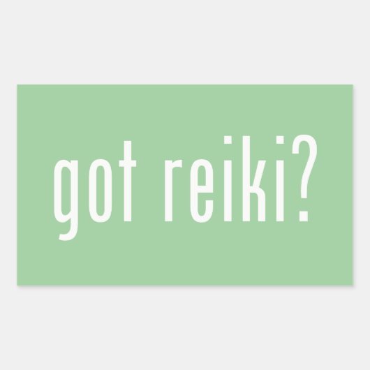 Heb je Reiki? Rechthoekige Sticker (Voorkant)
