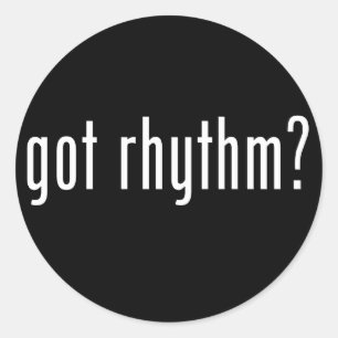 Heb je Rhythm? Ronde Sticker