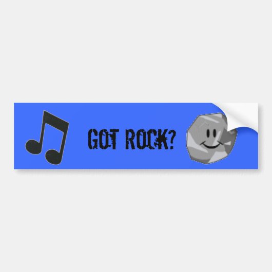 Heb je Rock? Bumpersticker (Voorkant)