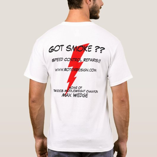 Heb je rook? t-shirt (Achterkant)