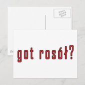 Heb je rosol? briefkaart (Voorkant / Achterkant)