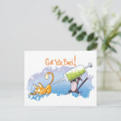 HEB JE RUG - WORD SNEL BETER! door Jeff Willis Art Briefkaart (Staand voorkant)