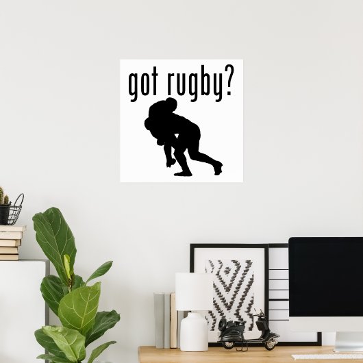 Heb je rugby? poster (Thuiskantoor)