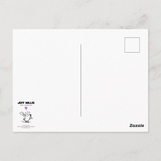 HEB JE RUGGENDEK - BETER BALD! door Jeff Willis Ar Briefkaart (Achterkant)