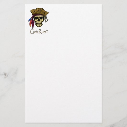 Heb je Rum? Briefpapier (Voorkant)