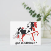 Heb je Saddlebred? Briefkaart (Staand voorkant)
