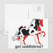 Heb je Saddlebred? Briefkaart (Voorkant / Achterkant)
