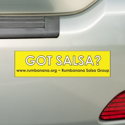 Heb je Salsa? Bumpersticker (Op auto)