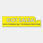 Heb je Salsa? Bumpersticker (Voorkant)