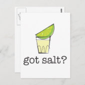 Heb je Salt? Tequila Shot met Limoen Briefkaart (Voorkant / Achterkant)