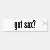 Heb je sax? bumpersticker (Voorkant)