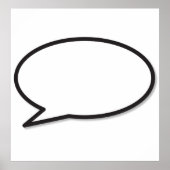 HEB JE SAY Comic Book Speech Bubble Poster (Voorkant)