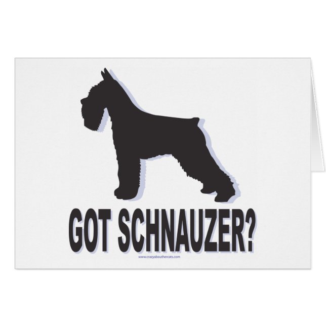Heb je Schnauzer? (Voorkant Horizontaal)