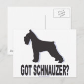 Heb je Schnauzer? Briefkaart (Voorkant / Achterkant)
