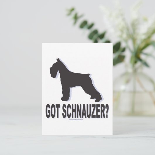 Heb je Schnauzer? Briefkaart (Staand voorkant)