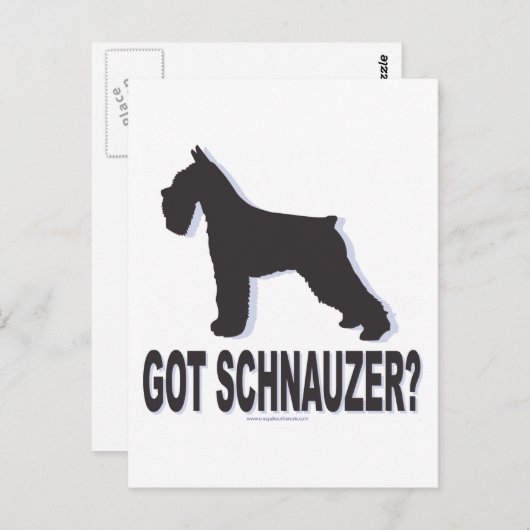 Heb je Schnauzer? Briefkaart (Voorkant / Achterkant)