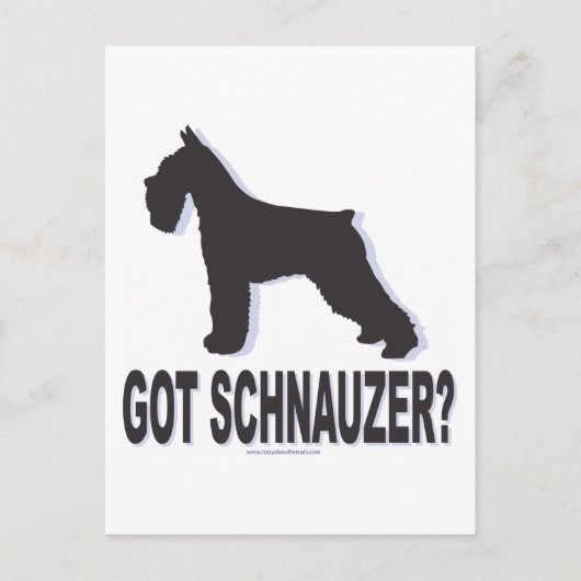 Heb je Schnauzer? Briefkaart (Voorkant)