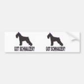 Heb je Schnauzer? Bumpersticker (Voorkant)