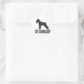 Heb je Schnauzer? Ronde Sticker (Tas)