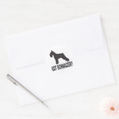 Heb je Schnauzer? Ronde Sticker (Envelop)